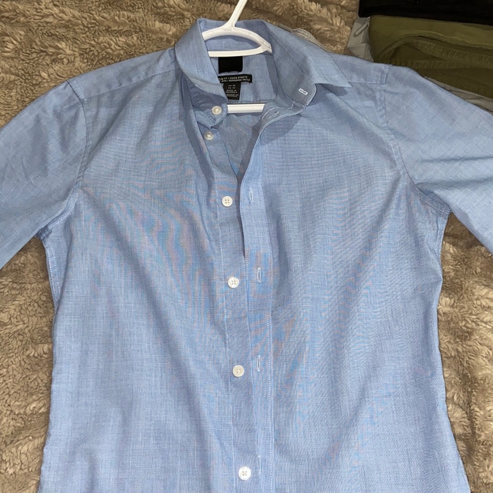 Slim Fit Light Blue Dress Shirt